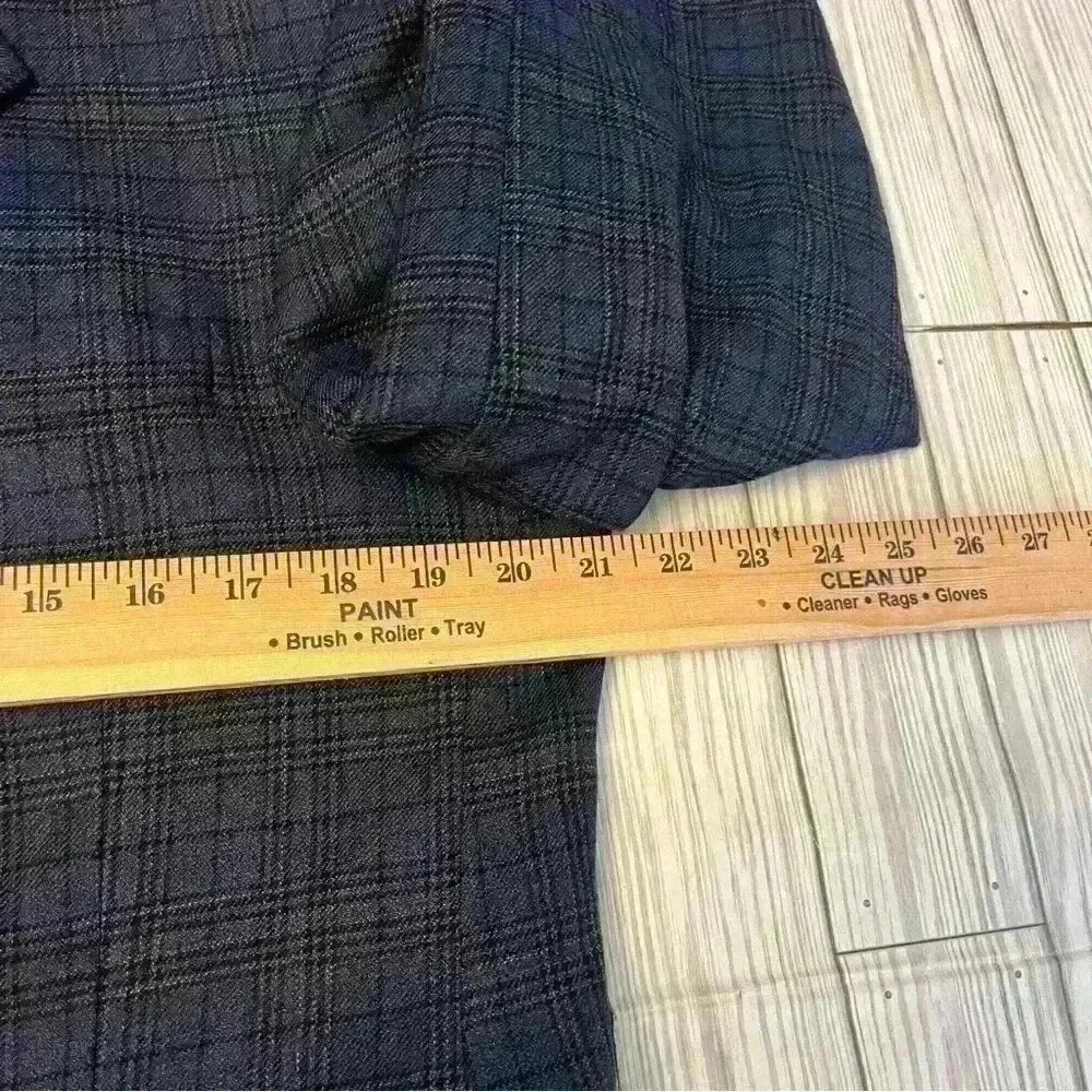 Haspel Traveler Seersucker Navy Wool Glenplaid Sports Coat - Picture 8 of 9